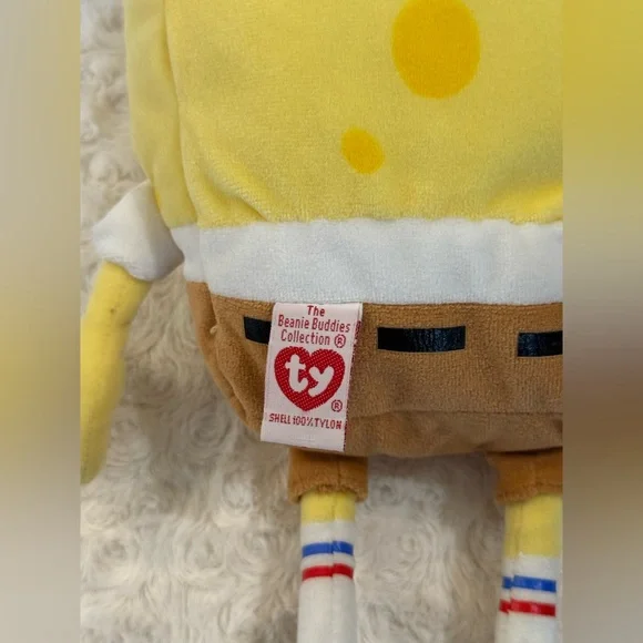 TY Beanie Buddies SpongeBob SquarePants 12" Tall Stuffed Plush - Picture 3 of 5